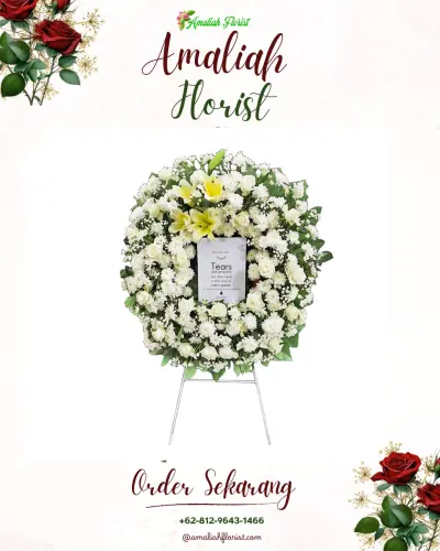 Krans Bunga Duka Cita di Kadurahayu